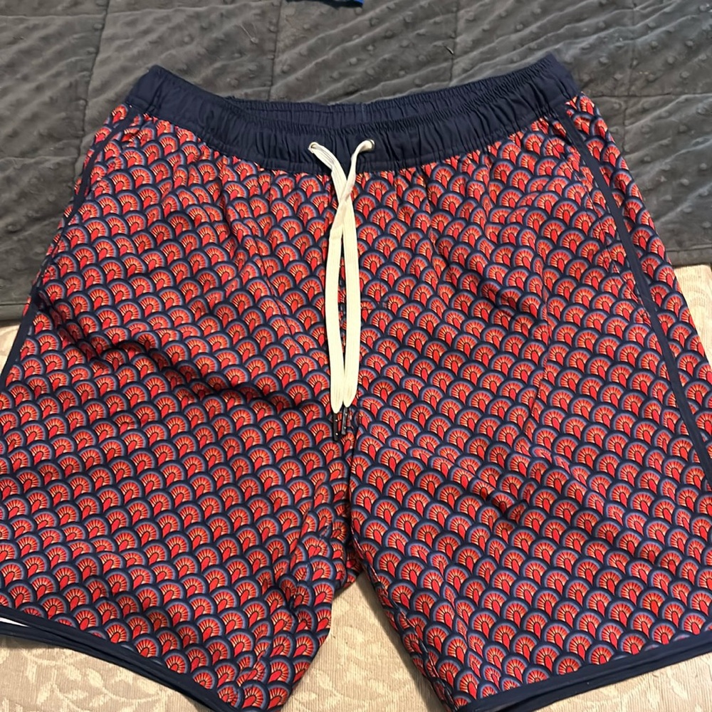 Fair Harbor Mens Swim Trunks Size M "The Anchor" Lined